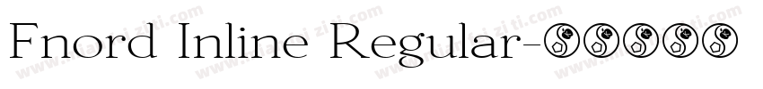 Fnord Inline Regular字体转换